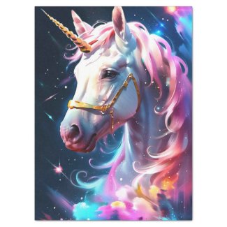 Cute Fantasy Rainbow Unicorn Birthday Gift Wrap