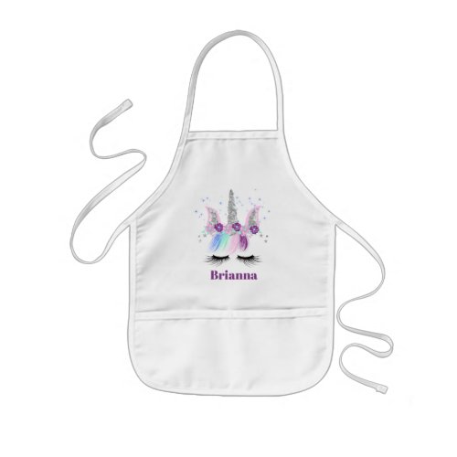 Cute Fantasy unicorn add name apron