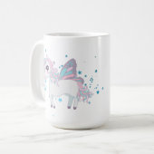 cute fantasy unicorn add name Coffee Mug  (Front Left)