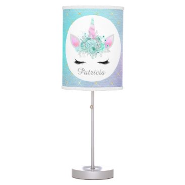 Cute Fantasy unicorn add name lamp