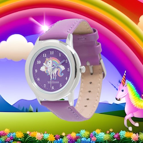 cute fantasy unicorn add name Watch