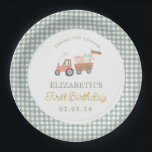 Cute Farm Animal Barnyard Birthday  Paper Plates<br><div class="desc">Watercolor Cute Farm Animal Barnyard Birthday</div>