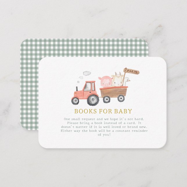 Cute Farm Animal Barnyard Books for baby Enclosure Card (Creator Uploaded)