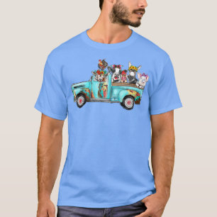 Cute Farm Animal Truck for Animal Lovers Kids Boys T-Shirt
