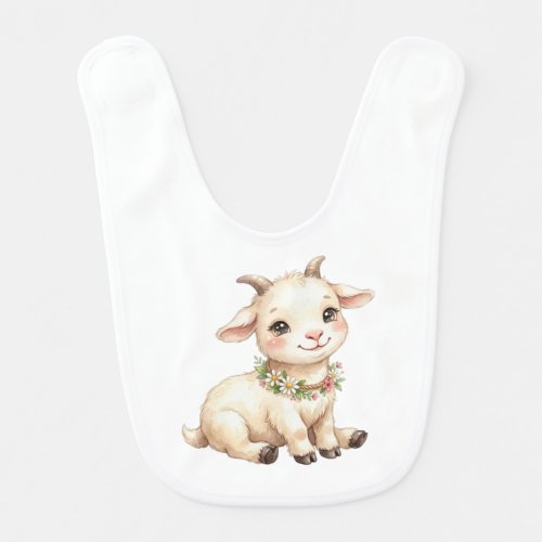 Cute Farm Animals-Goat Baby Bib