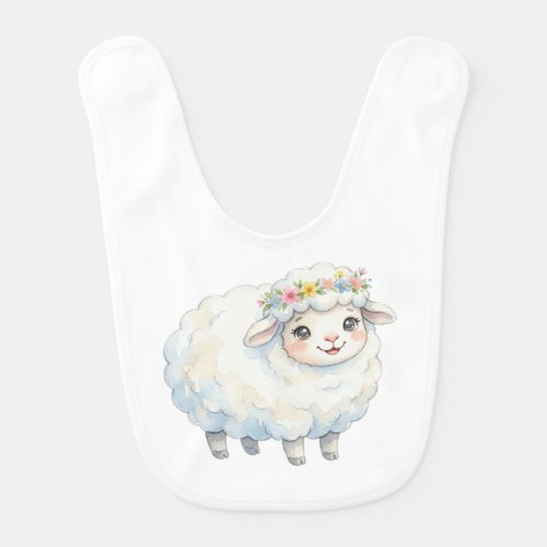 Cute Farm Animals-Sheep Baby Bib
