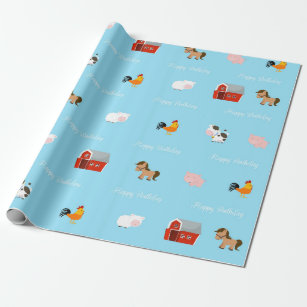 farm wrapping paper