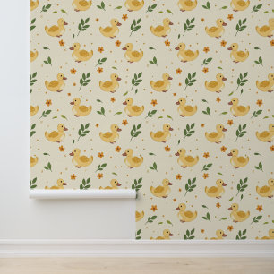 Cute Farm Baby Animals with Boho Florals #4 Wallpaper