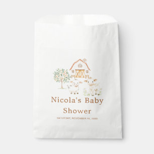 Cute Farm Barn Baby Shower  Favor Bag