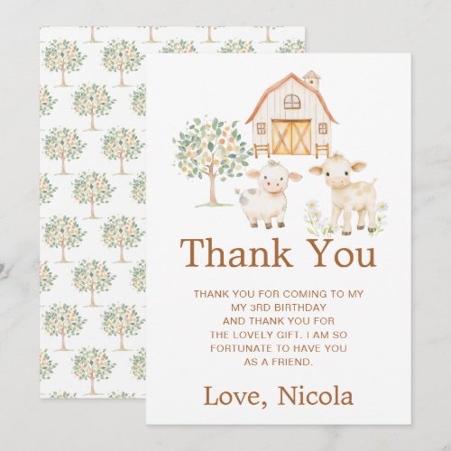 Cute Farm Barn Birthday