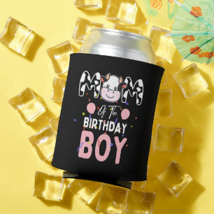 Cute Farm Cow: Mom of The Birthday Boy Cow Farm Can Cooler
