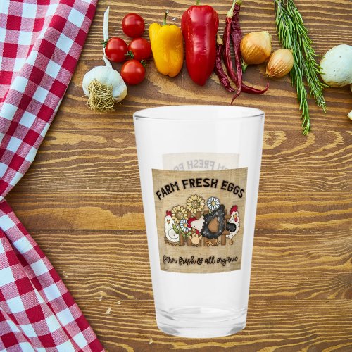 cute farm fresh eggs Country chicken  Glass