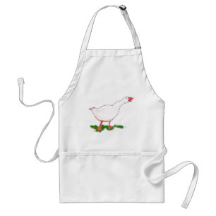 cute farm goose adult apron
