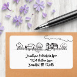 Cute Farm Return Address | Barnyard Address Label at Zazzle