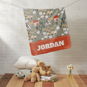Cute Farm Scene Pattern Baby Blanket