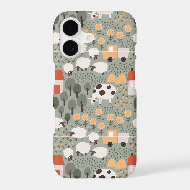 Cute Farm Scene Pattern Samsung Galaxy Case (Back)