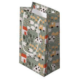 Cute Farm Scene Pattern Small Gift Bag
