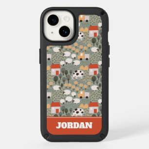 Cute Farm Scene Pattern Speck iPhone 14 Case