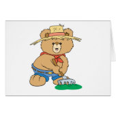 Cute Farmer Bear (Front Horizontal)