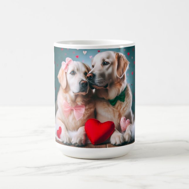 Cute farmer couple valentine's day coffee mug (Center)
