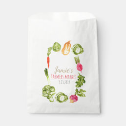 Cute farmers market birthday favor bag