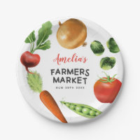 Cute Farmers Market Birthday Party Veggetables
