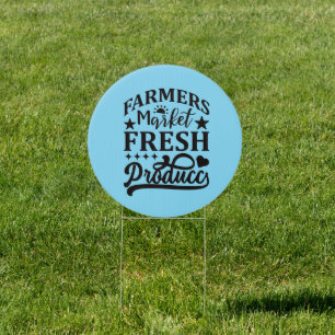 Cute Farmers Market fresh produce Sign