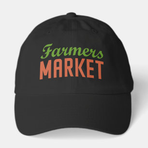 Cute Farmers Market word art Hat