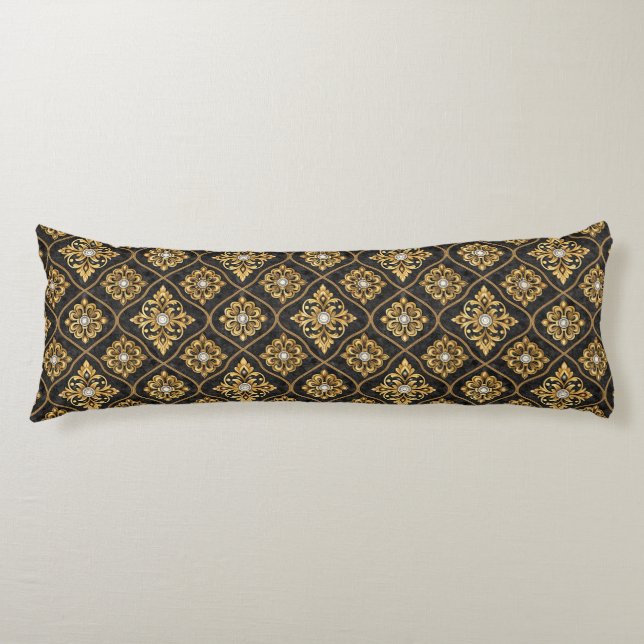 Cute Farmhouse tiled pattern  Body Pillow (Front)