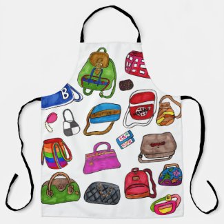 Cute Fashion Illustrated Purse Pattern Art Fun