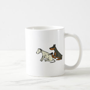 Cute Fashionable Doberman Tattooing Dalmatian Dog  Coffee Mug