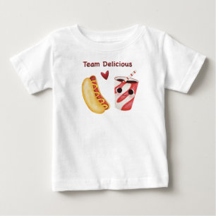 Cute Fast Food – Kawaii Junk Food Faces Baby T-Shirt