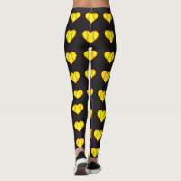 Cute Fastpitch Softball Hearts Pattern Girls Sport Leggings