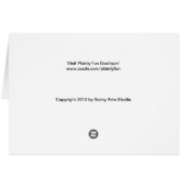 Cute Fat Bunny "For Somebunny Special" Card (Back Horizontal)