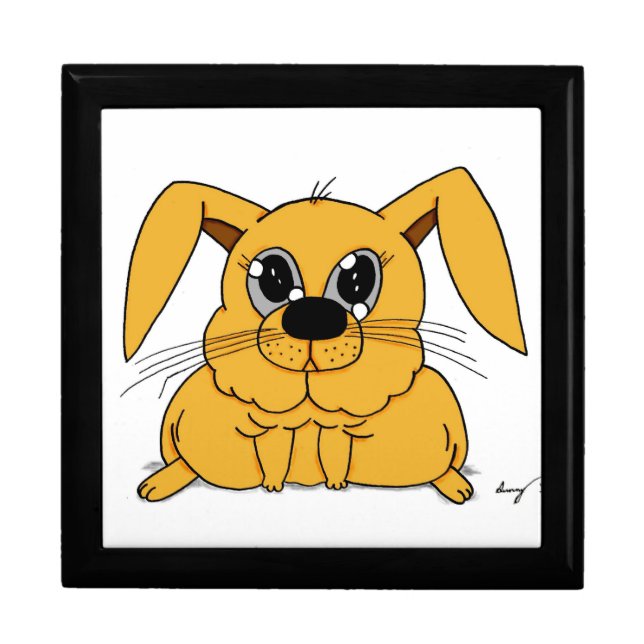 Cute Fat Bunny Keepsake Box (Front)
