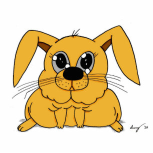 Cute Fat Bunny Sculpture Magnet