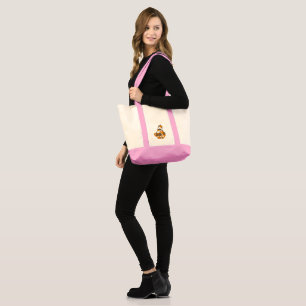 Cute Fat Calico Cat Is Meowing In Love Tote Bag