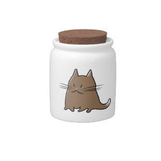 Cute Fat Cat Candy Jar