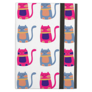 Cute Fat Kitty Cats in Pink Melon Blue Unique Gift iPad Air Case