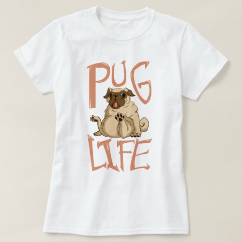 Cute Fat Pug T_Shirt