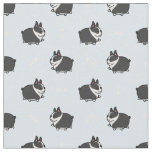 Cute Fat Puppy Pattern Fabric