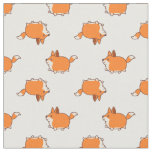 Cute Fat Puppy Pattern Fabric