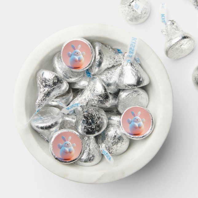 Cute Fat White Rabbit With Wings Hershey®'s Kisses® (Assorted)