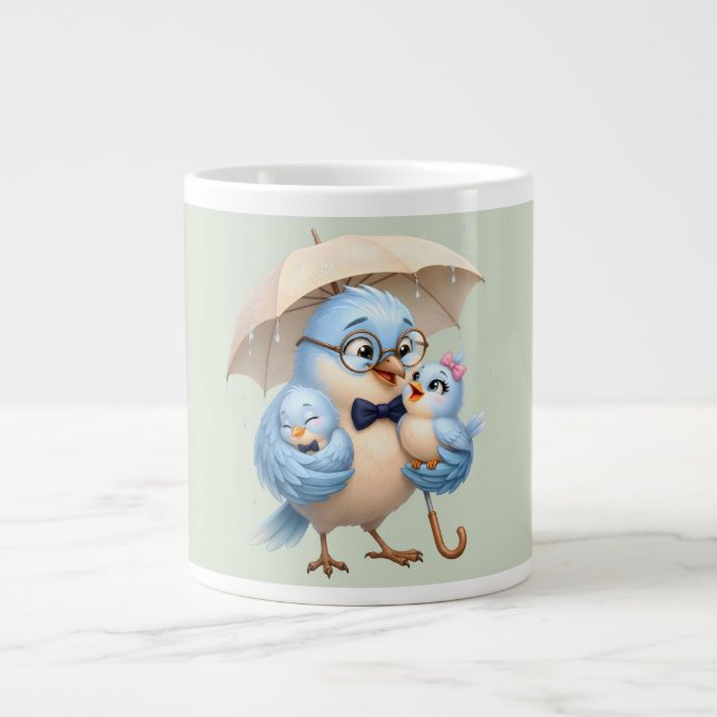Cute Father Bird Coffee Mug (Front)