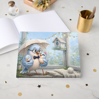 Cute Father Bird Guest Book Collection