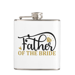 Cute Father Of The Bride  Flask