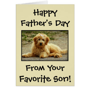 Cute Father's Day From The Dog Photo Card