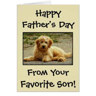 Cute Father's Day From The Dog Photo Card