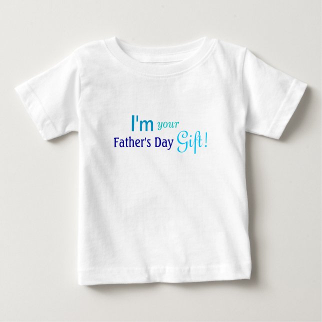 Cute Fathers Day Gift - Blue Shirt (Front)