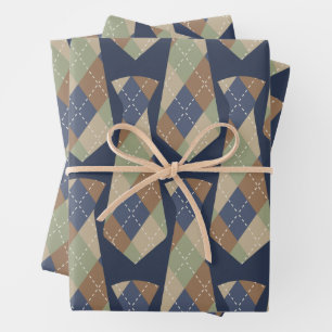 Cute Father's Day Wrapping Paper Sheets